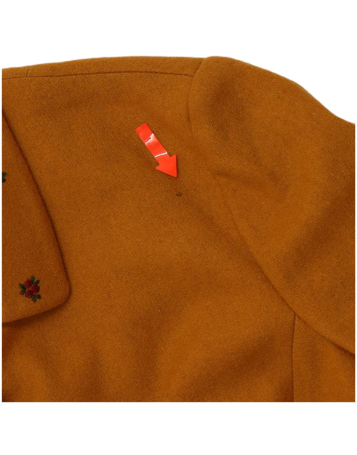 Giacca blazer da donna a 4 bottoni VINTAGE IT 38 XS in cotone giallo