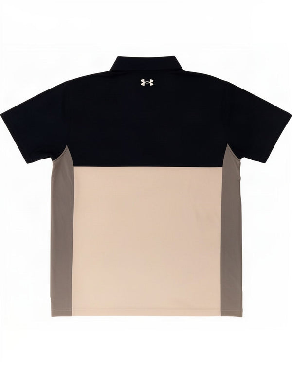 Polo da uomo Under Armour XL blu navy color block in elastan