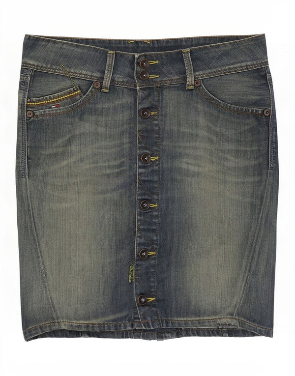 Gonna in denim Sonora da donna Tommy Hilfiger media W34 cotone blu