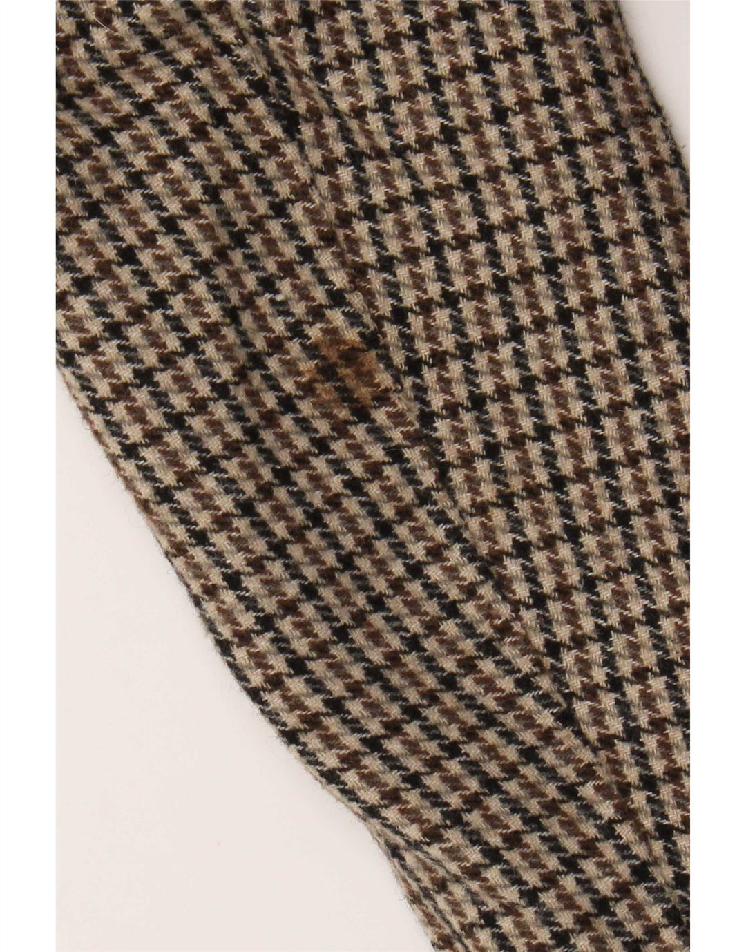 Cappotto da uomo Zara UK 36 piccolo marrone pied de poule in poliestere