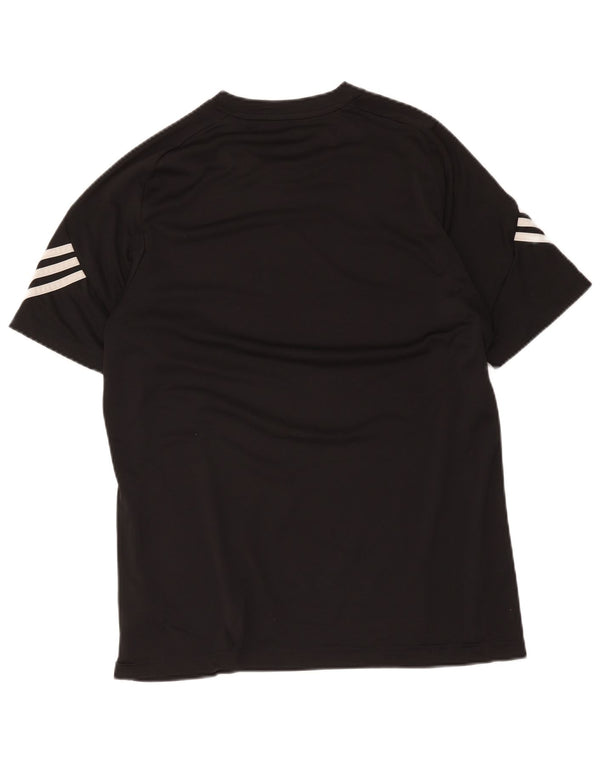 T-shirt grafica da uomo Adidas Top grande sportiva in poliestere nero
