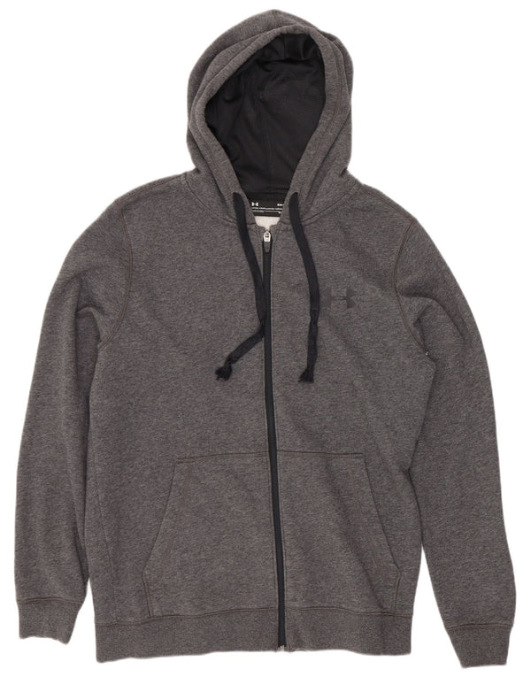 Felpa con cappuccio e zip Under Armour da uomo Cold Gear piccola grigia