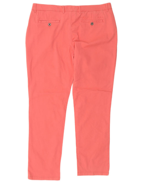 Fat Face Womens Slim Chino Trousers UK 18 XL W36 L29 Pink Cotton
