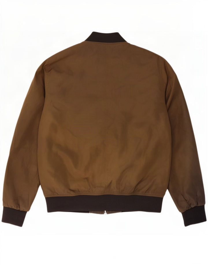 Giubbotto bomber da uomo Zara UK 40 Large Poliestere color block kaki