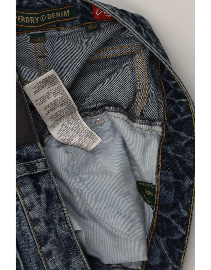 Jeans larghi da uomo Superdry W30 L32 cotone blu
