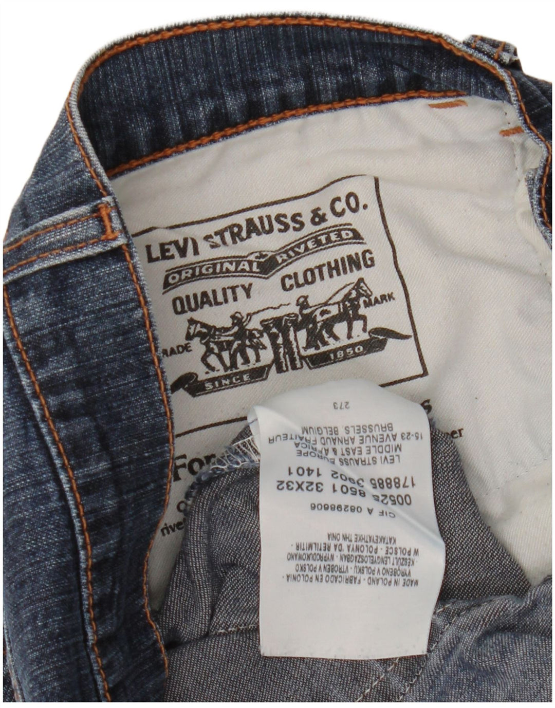 Jeans bootcut da donna LEVI'S W32 L32 cotone blu