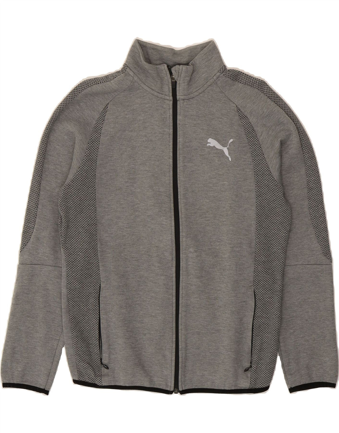 PUMA Mens Tracksuit Top Jacket Medium Grey Spotted Vintage Puma and Second-Hand Puma from Messina Hembry 