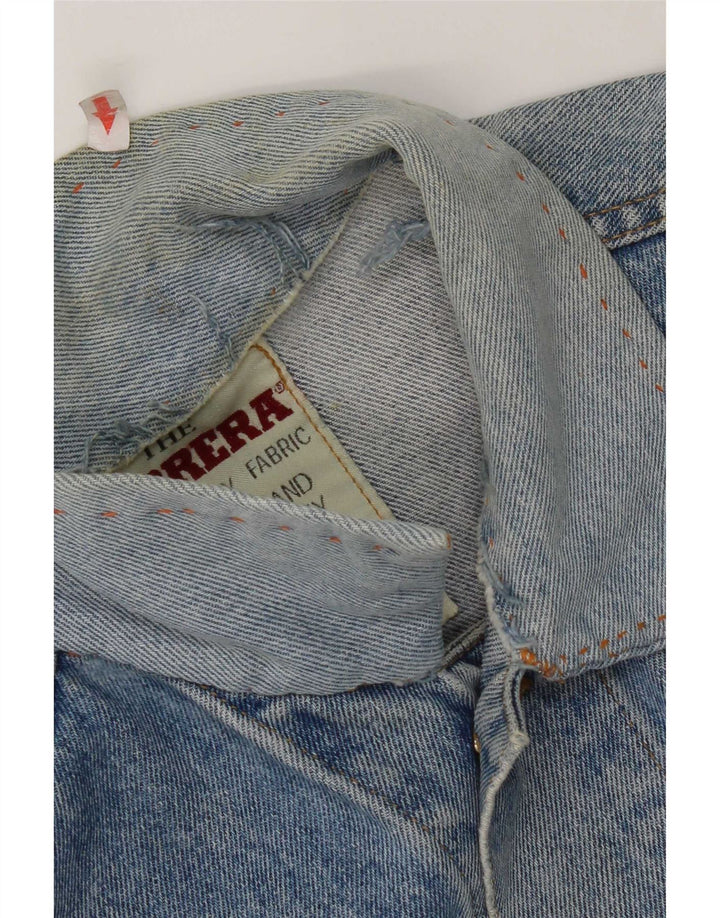 Giacca da uomo in denim invecchiato Carrera UK 36 piccolo cotone blu