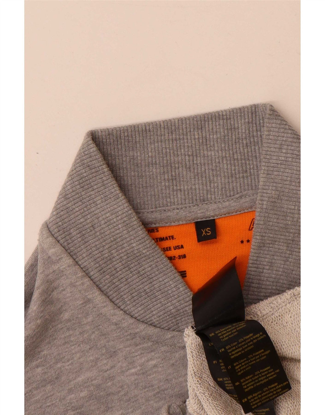 Giacca da tuta da uomo Alpha Industries XS in cotone chiazzato grigio