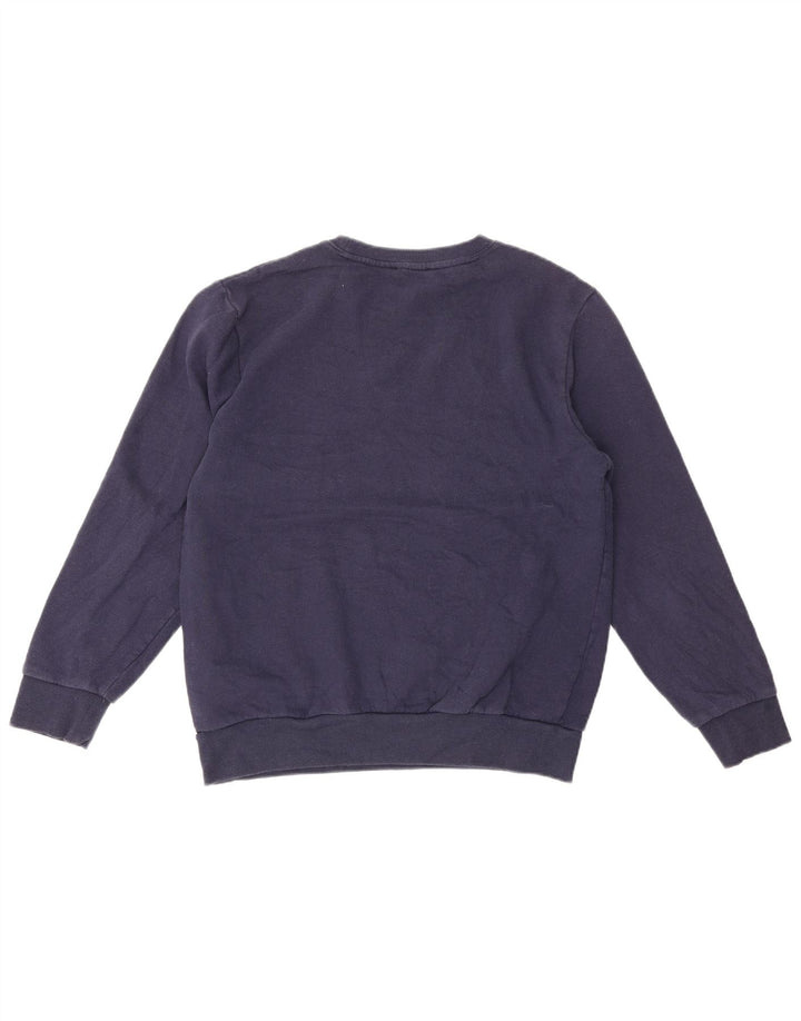 Felpa grafica da uomo True Religion, maglione medio, cotone blu navy