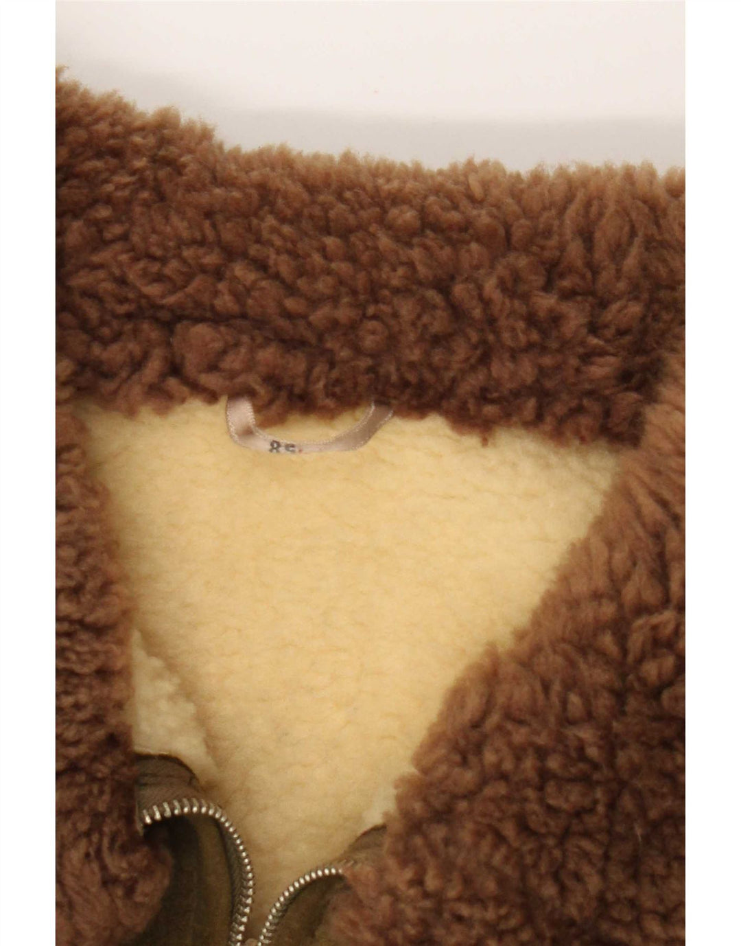 Giacca vintage da uomo in pelle scamosciata Sherpa IT 58 4XL Cachi