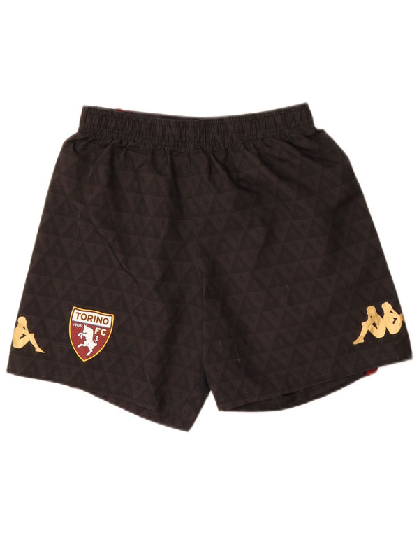 Pantaloncini sportivi grafici KAPPA FC Torino da donna UK 8 piccoli poliestere nero