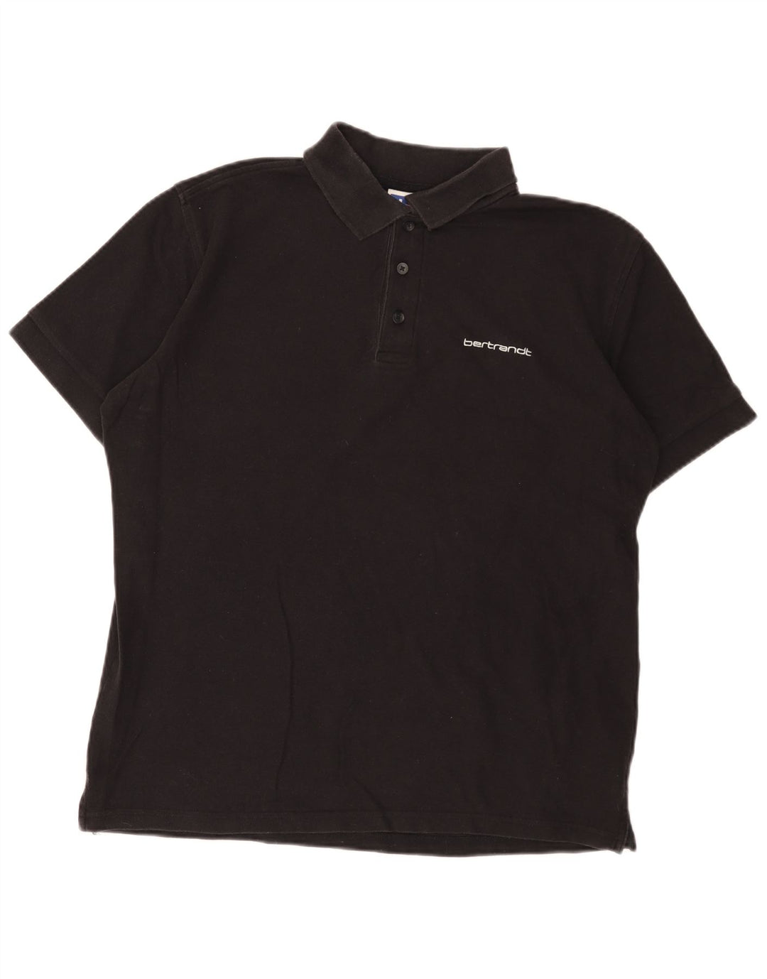 Polo da uomo Russell Athletic in cotone nero medio