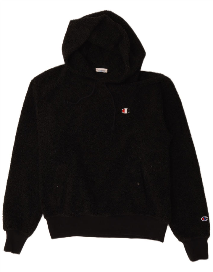Maglione in pile con cappuccio da uomo Champion medio nero
