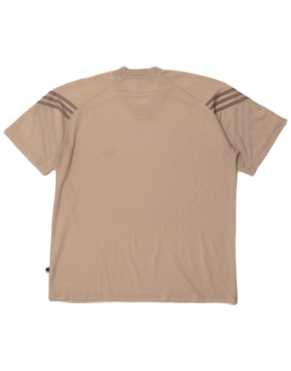 T-shirt da uomo ADIDAS Top UK 42/44 Large Beige Poliestere