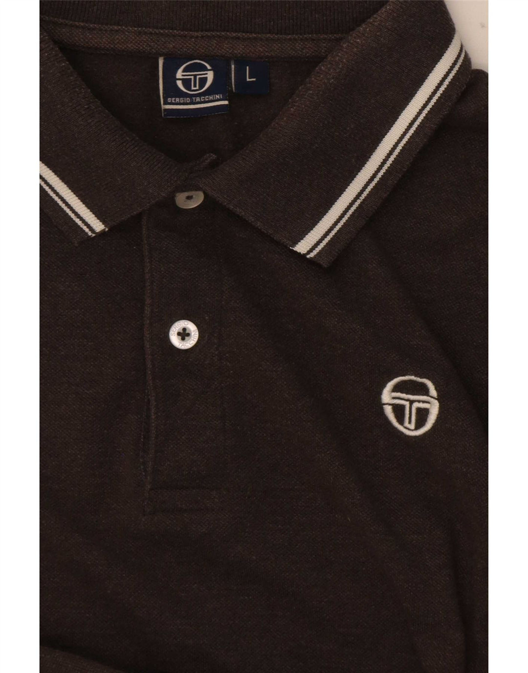 Polo da uomo Sergio Tacchini grande marrone