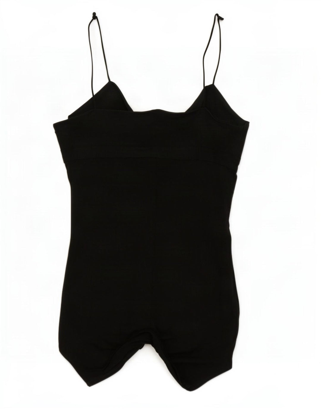 Top tunica asimmetrica senza maniche da donna Armani Jeans UK 12 seta media nera