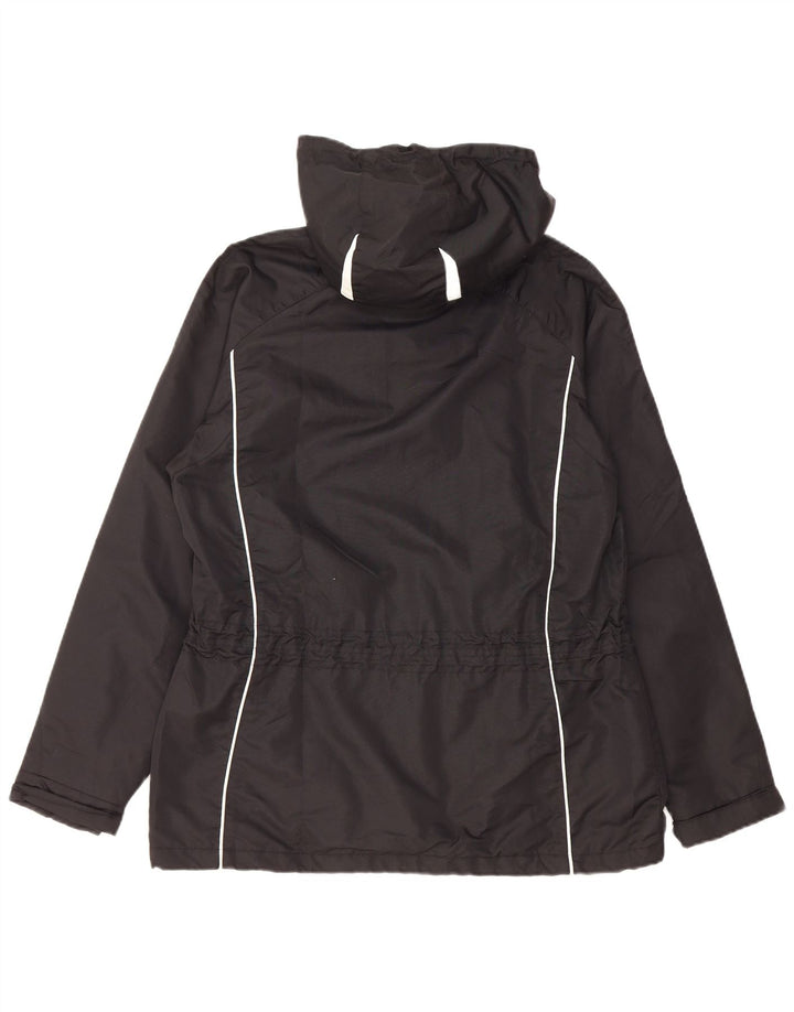 Giacca antipioggia con cappuccio da donna Brugi UK 14 poliestere color block medio nero