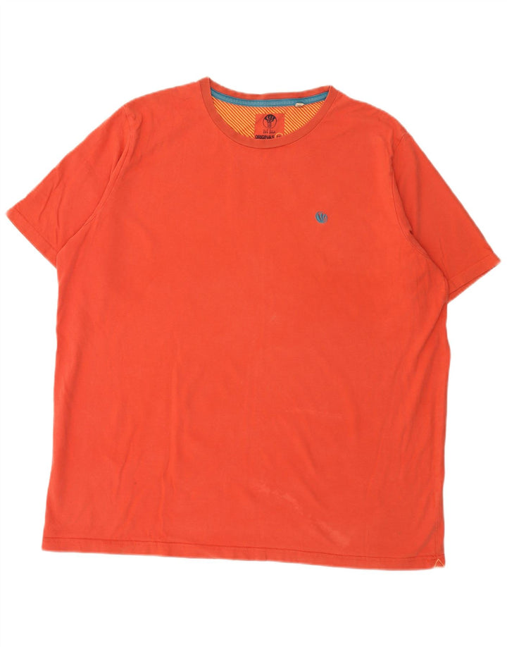 T-shirt da uomo Fat Face Top 2XL in cotone arancione
