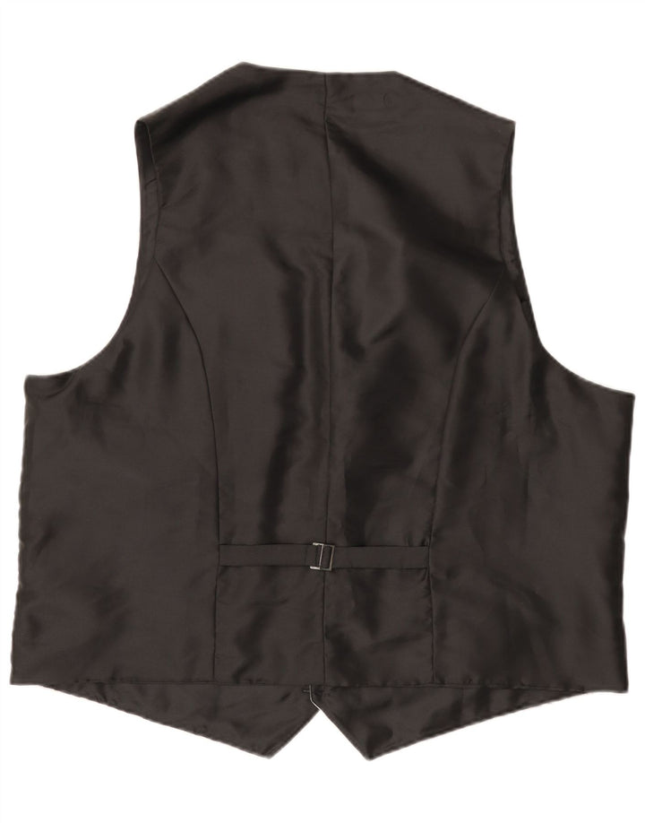 Gilet vintage da uomo con motivo astratto 2XL Poliacrilico grigio