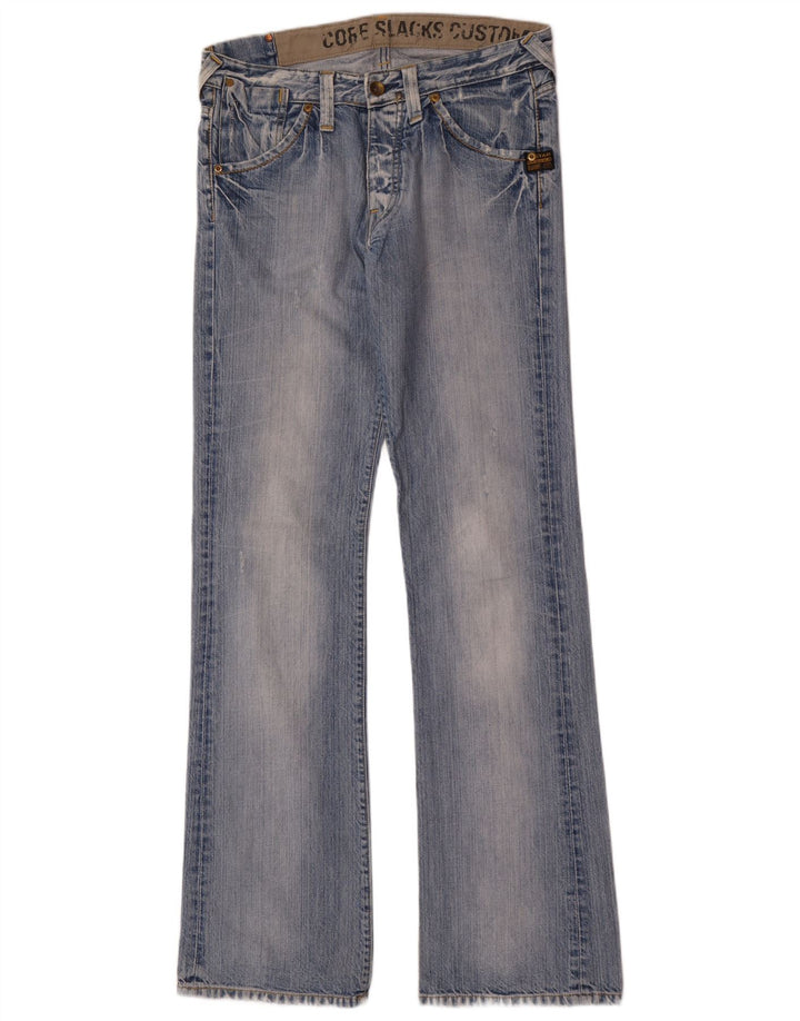 Jeans bootcut invecchiati da uomo G-Star W32 L36 cotone blu