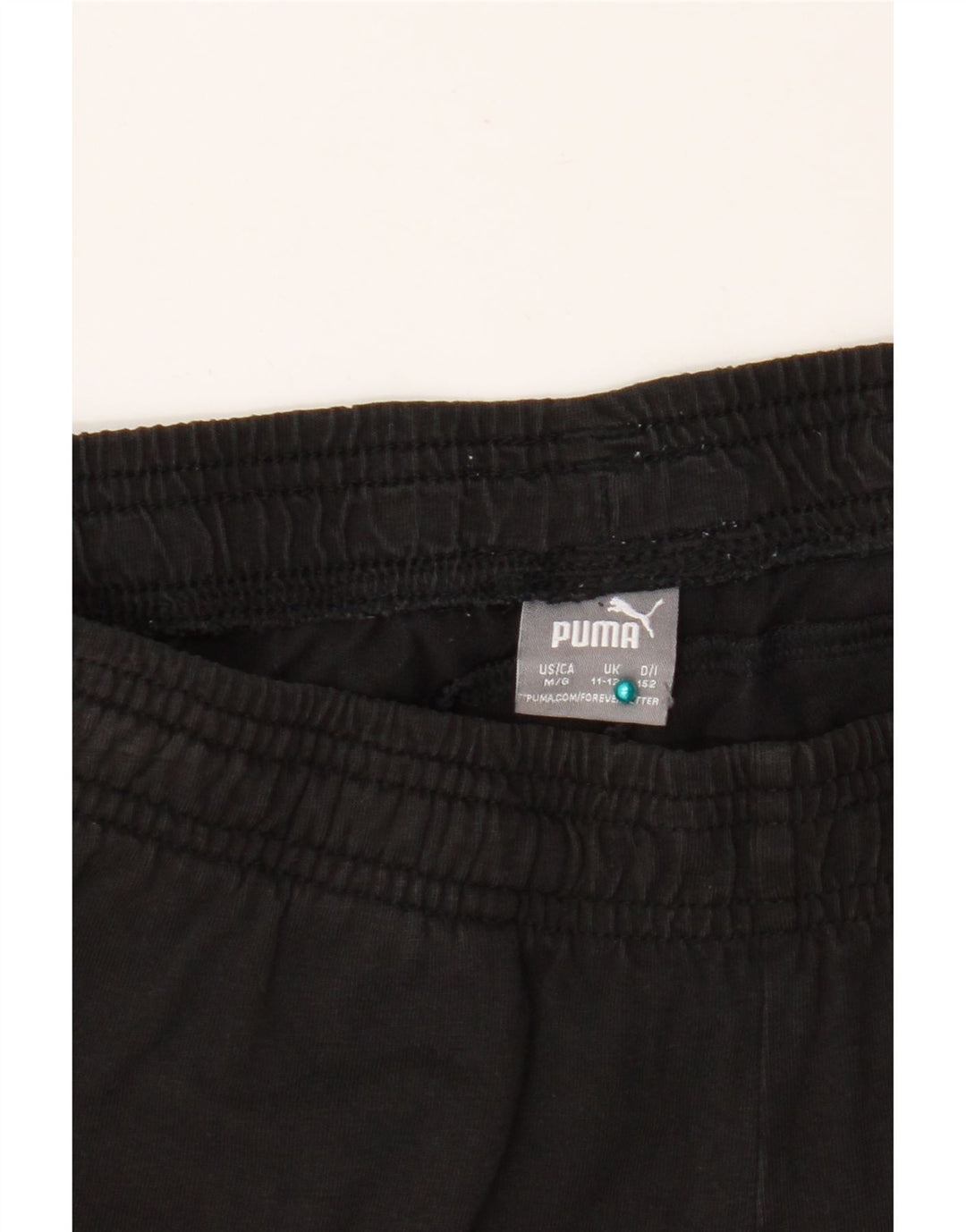 Pantaloncini sportivi grafici Puma da ragazzo 11-12 anni neri