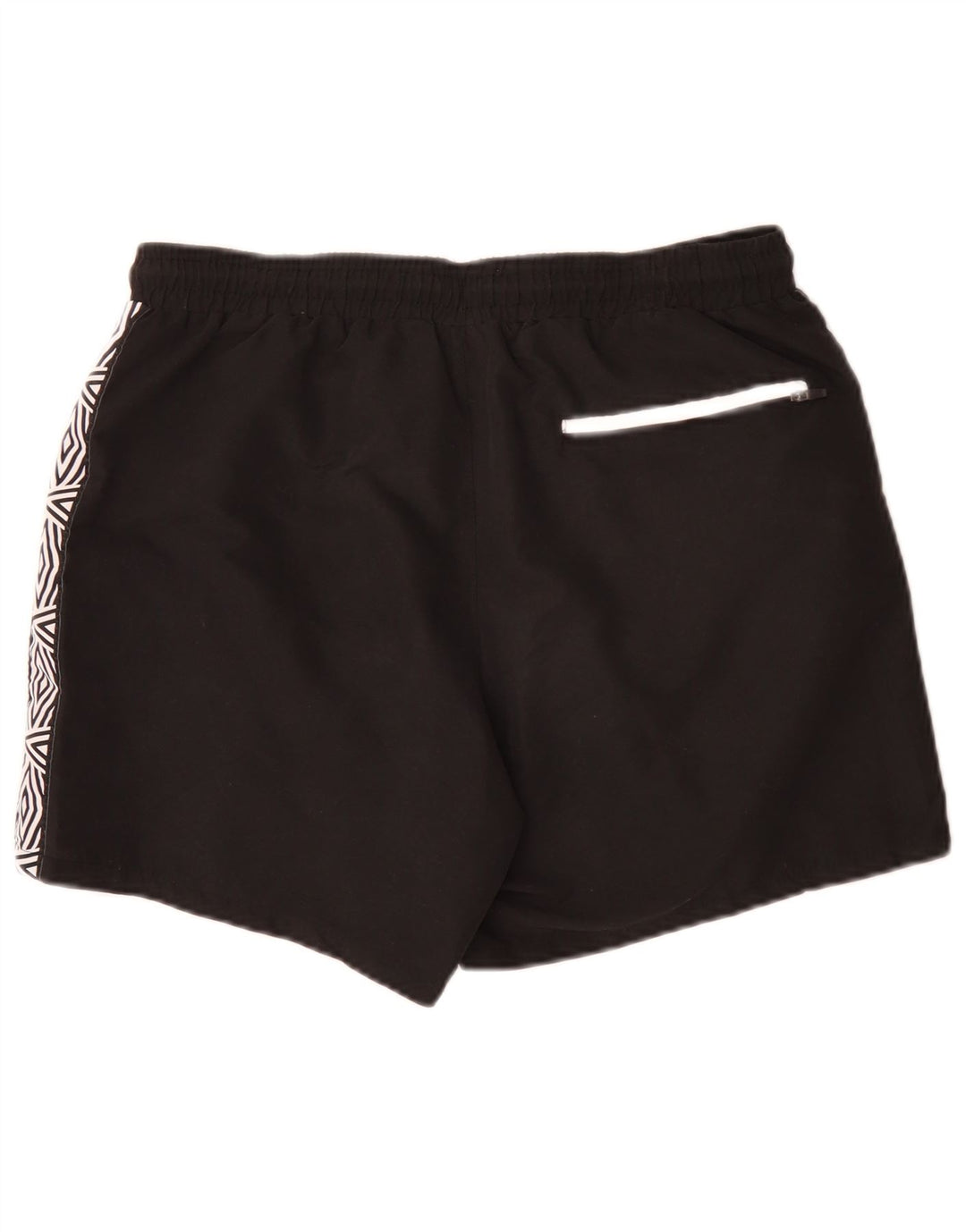 Pantaloncini da bagno grafici da uomo Umbro grandi in poliestere geometrico nero