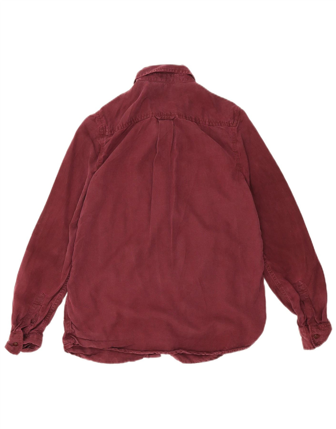 Camicia di jeans da donna Marks & Spencer UK 10 piccola Lyocell bordeaux