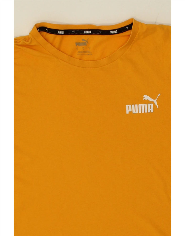 PUMA Mens T-Shirt Top Small Yellow Cotton Vintage Puma and Second-Hand Puma from Messina Hembry 
