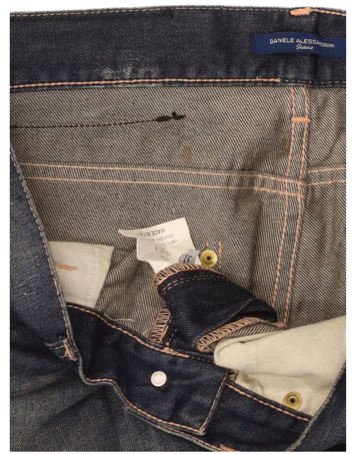 Jeans dritti da donna Daniele Alessandrini W31 L33 cotone blu