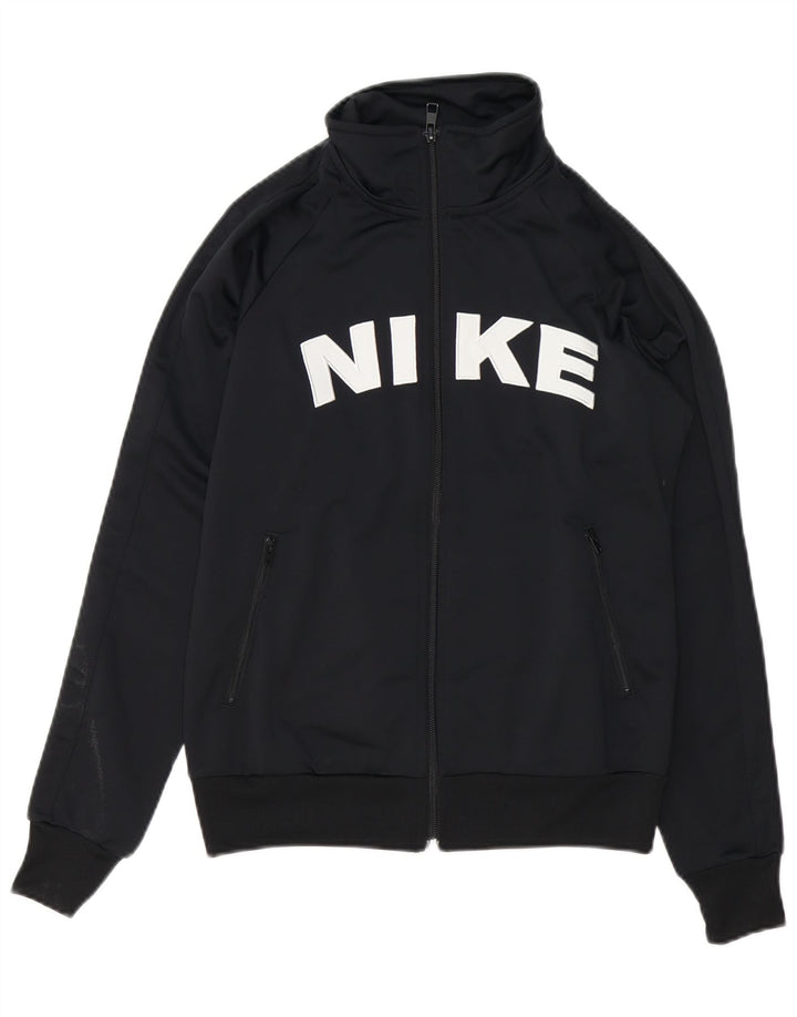 Giacca da ginnastica grafica Nike da uomo, media, nera