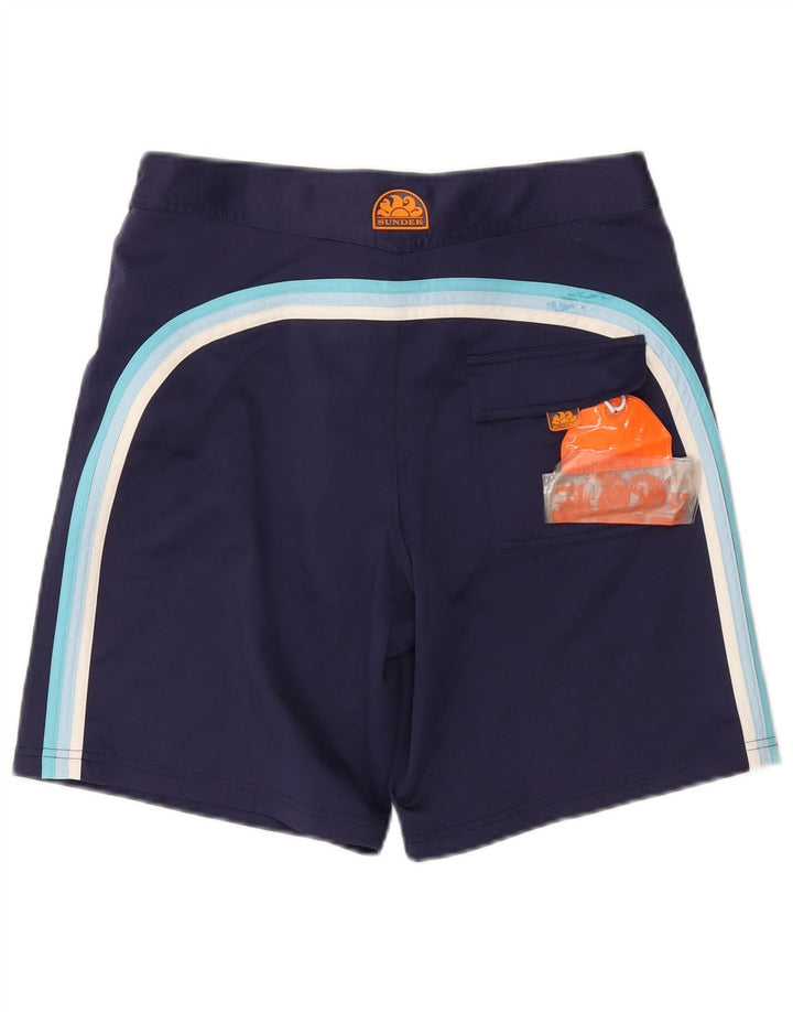 Pantaloncini da bagno grafici Sundek vestibilità regolare da uomo medi W30 L8 blu