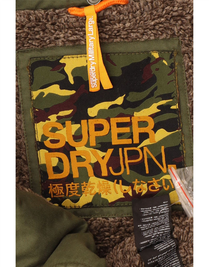Giacca militare da uomo Superdry UK 40 Large Green Cotton