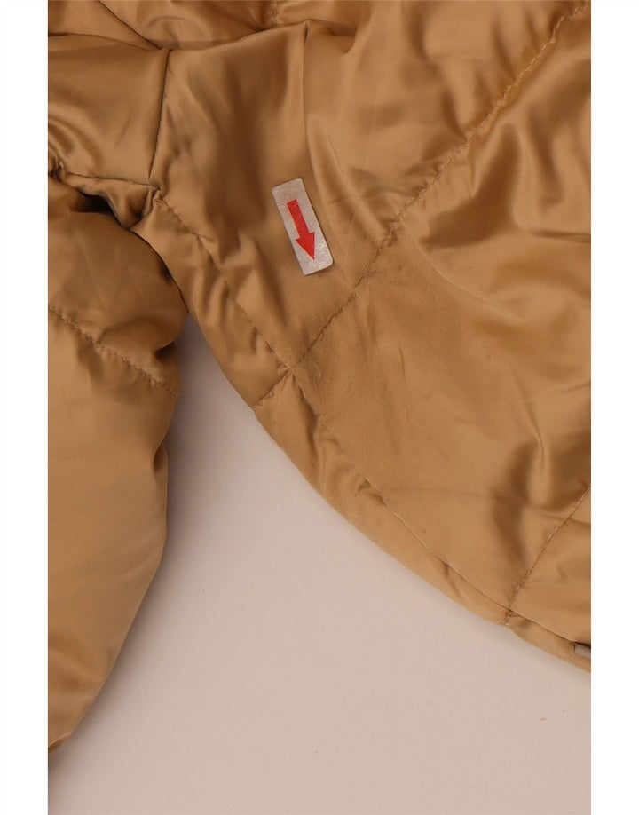 Giacca imbottita con cappuccio da donna Geox UK 10 Small Beige Poliammide