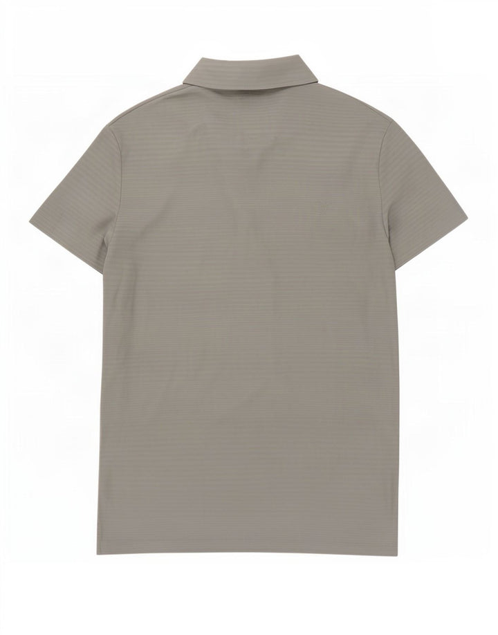 Polo da donna Puma UK 16 grande poliestere gessato grigio