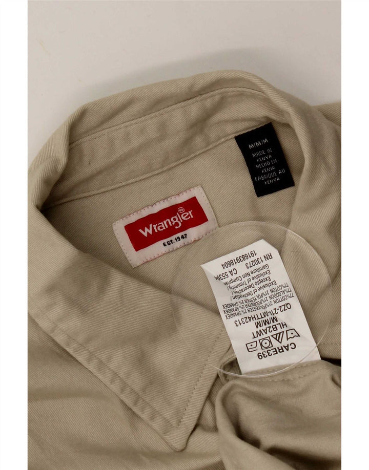 Camicia da uomo Wrangler in cotone verde medio