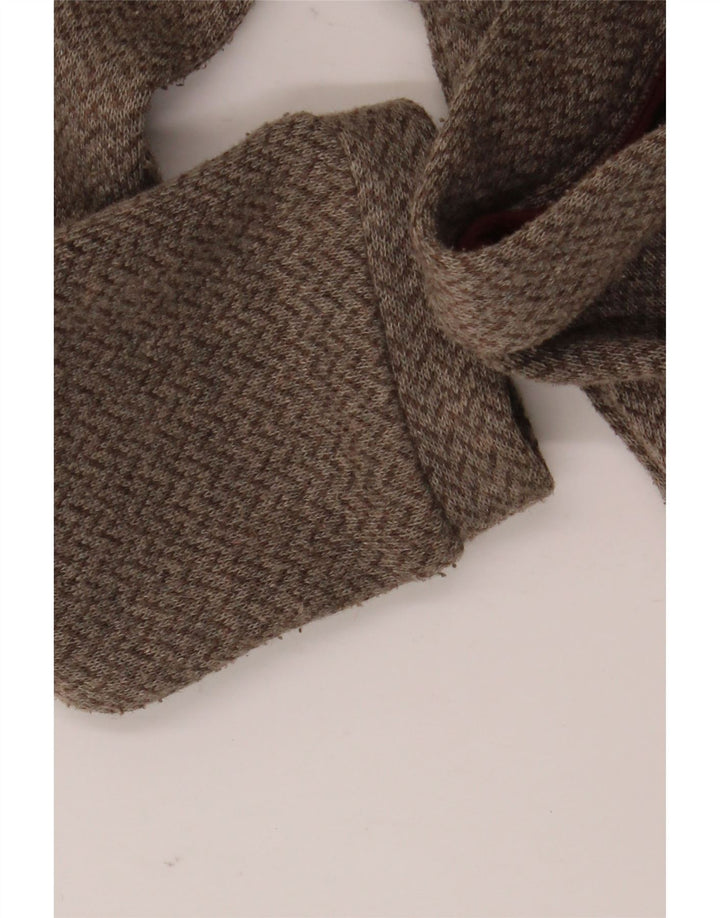 Maglione cardigan da uomo vintage in cotone Chevron grigio medio