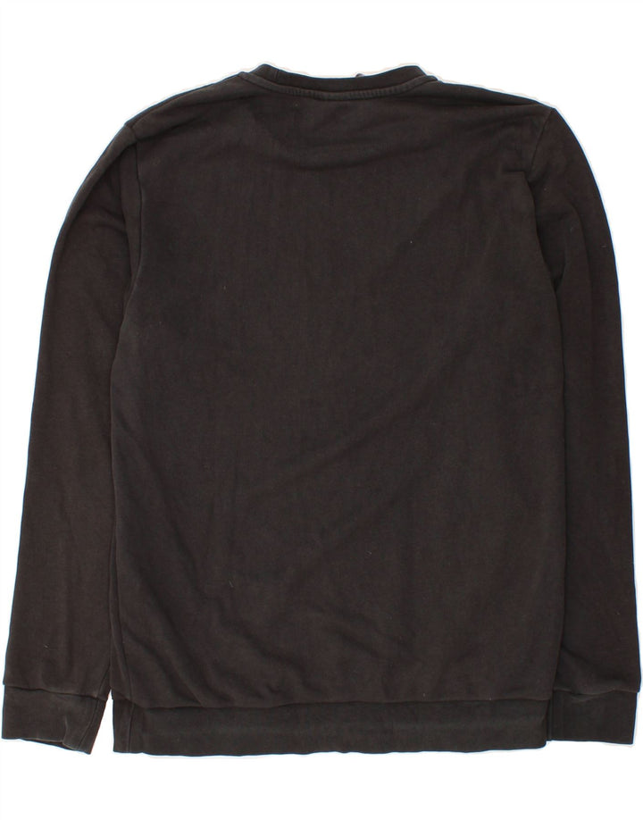 ADIDAS Mens Sweatshirt Jumper Medium Black Cotton Vintage Adidas and Second-Hand Adidas from Messina Hembry 