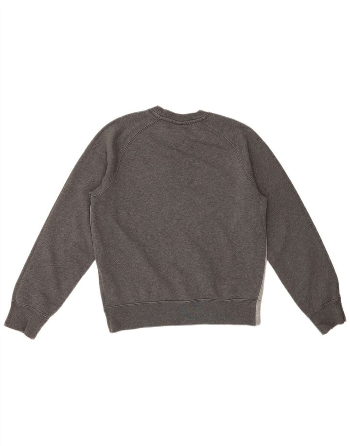 Felpa Nike da uomo, piccola, in cotone color block grigio