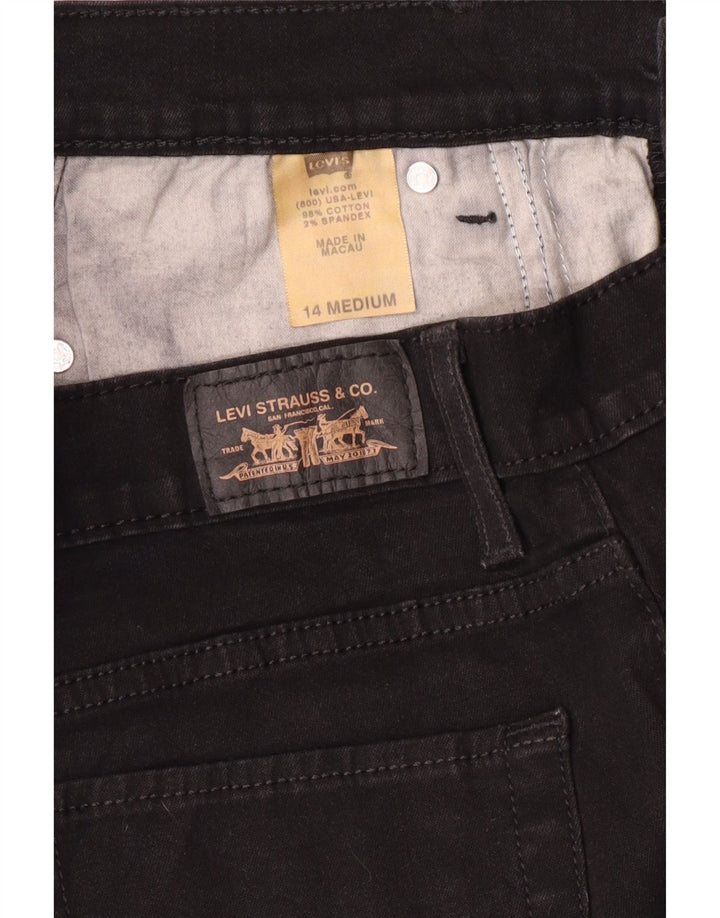 Levi's Donna 512 Jeans Bootcut Perfettamente Dimagranti US 14 XL W32 L32 Nero