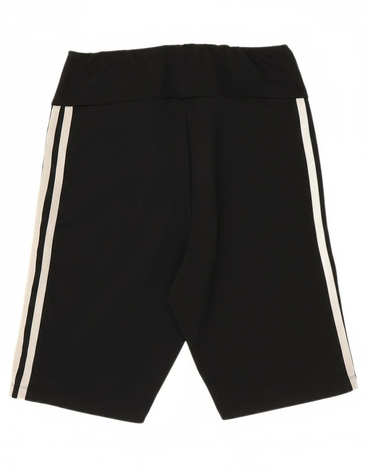 ADIDAS Womens Sport Shorts UK 14 Medium Black Polyester