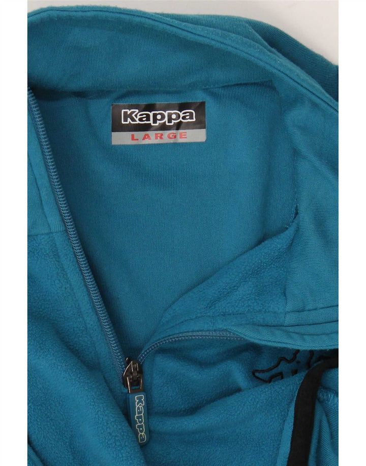 Maglione in pile da donna Kappa con zip e collo UK 14 grande blu