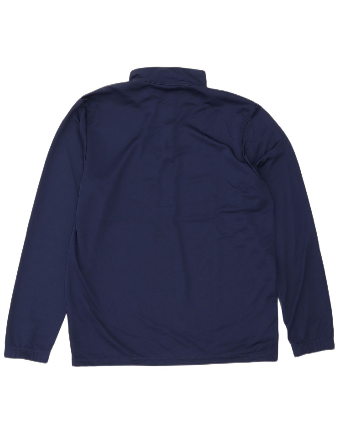 Adidas Uomo Aeroready Zip Neck Pullover Tuta Top Large Blu Navy