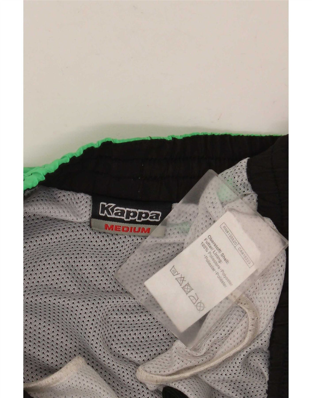 Pantaloncini da bagno da uomo Kappa, colore nero medio, in poliestere color block