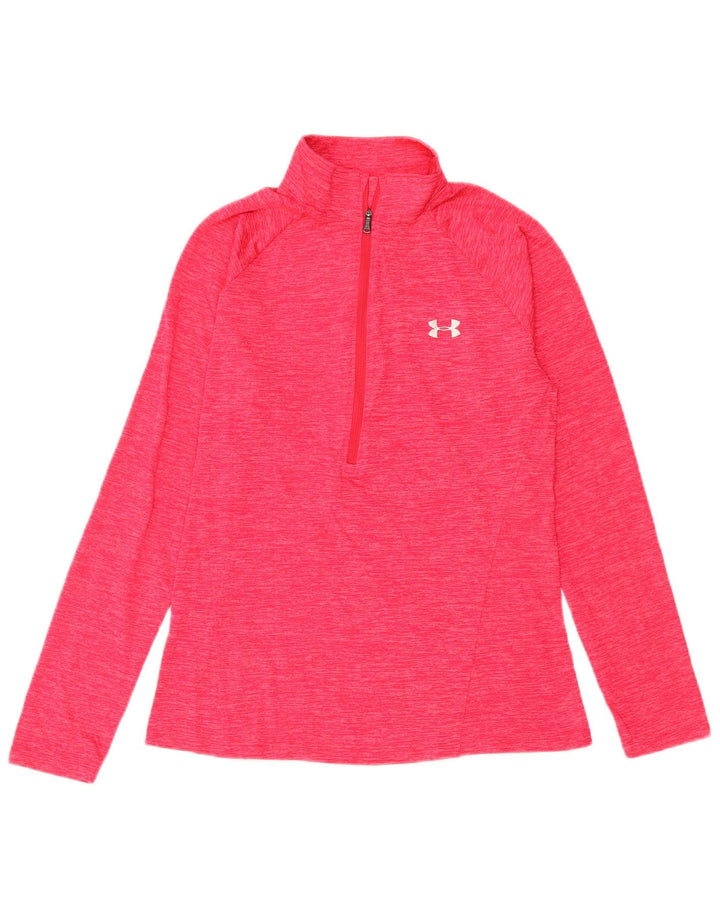 Maglia da tuta da donna UNDER ARMOUR Heat Gear Pullover UK 12 Rosa medio