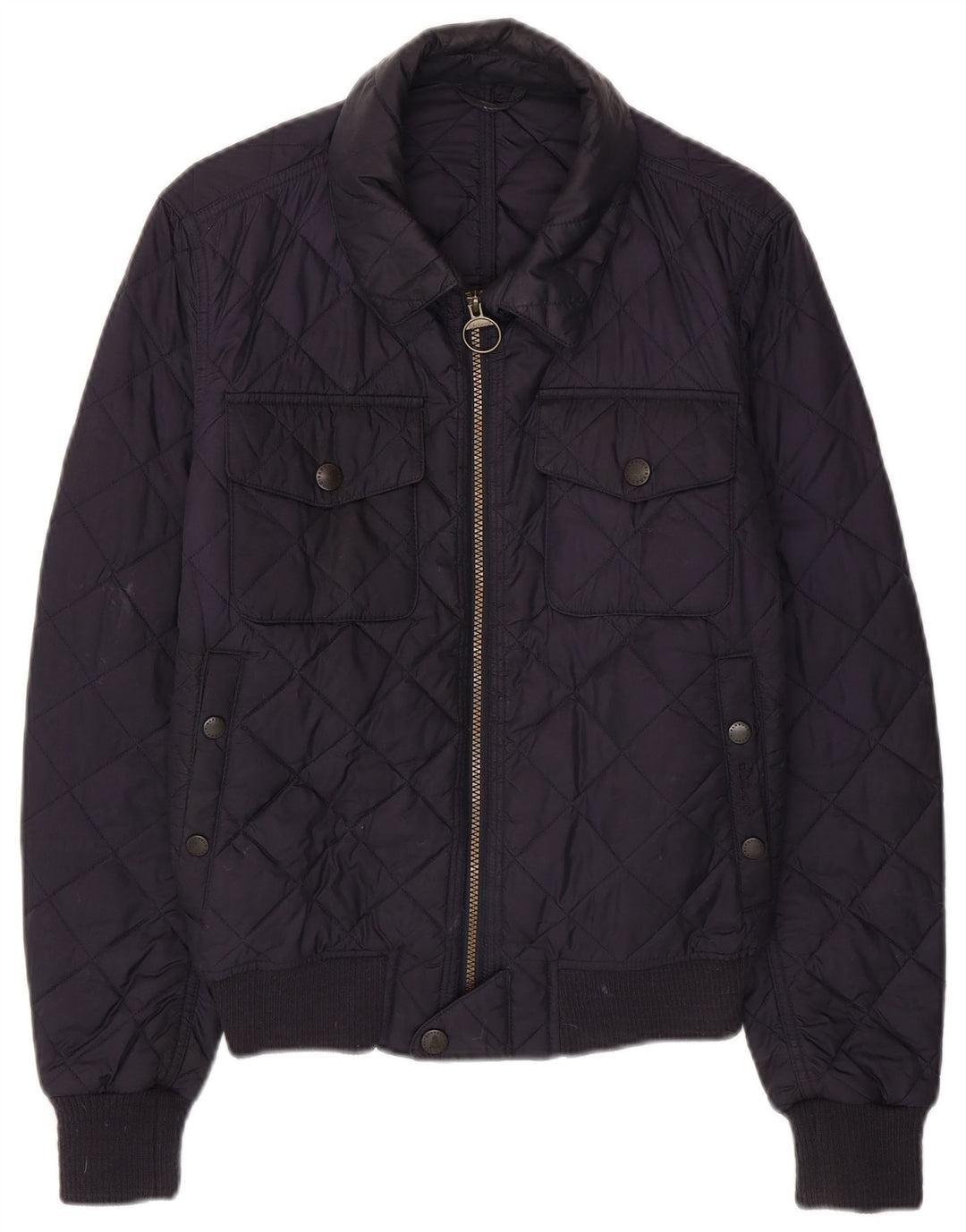 Giacca trapuntata da uomo Barbour UK 36 Small Blu Navy in poliammide