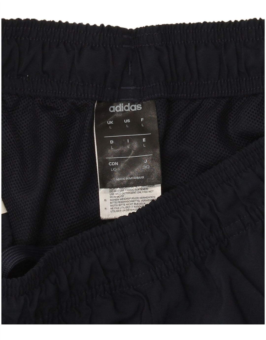 Pantaloncini sportivi da uomo Adidas Large blu navy in poliestere