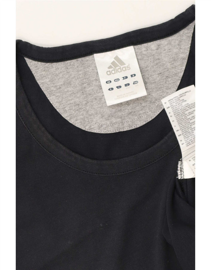 Canotta Adidas da uomo grande in cotone blu navy