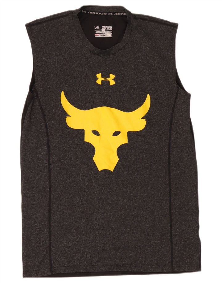 Under Armour Mens Project Rock Brahma Bull Graphic Canotta Top XL Grigio