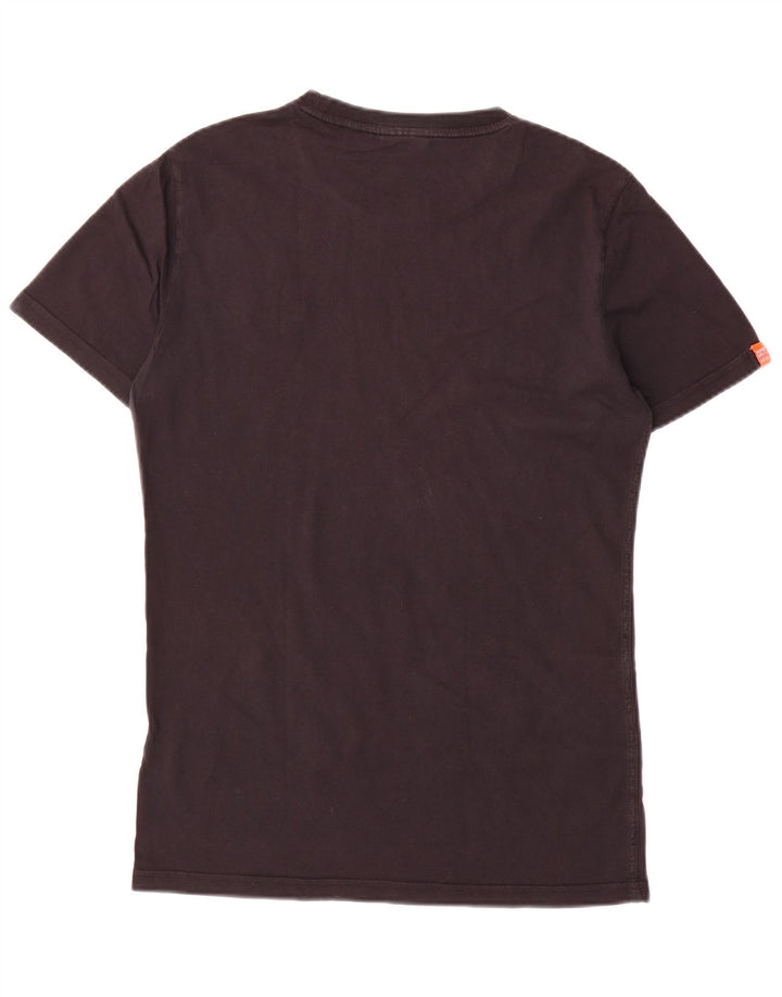 T-shirt da uomo Superdry Top Small in cotone nero